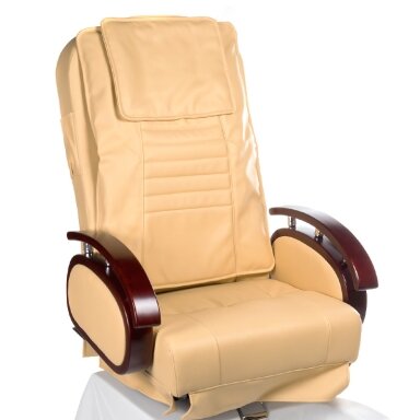 Professional electric podiatry chair for pedicure procedures with massage function BR-3820D, beige color Professional electric podiatry chair for pedicure procedures with massage function BR-3820D, beige color