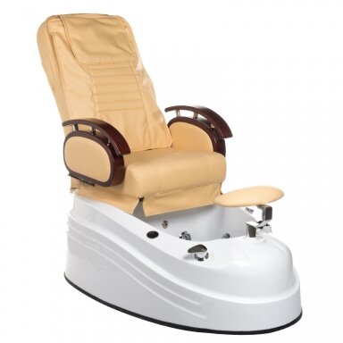 Professional electric podiatry chair for pedicure procedures with massage function BR-2307, beige color Professional electric podiatry chair for pedicure procedures with massage function BR-2307, beige color