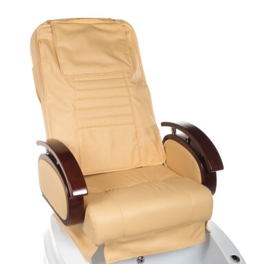Professional electric podiatry chair for pedicure procedures with massage function BR-2307, beige color Professional electric podiatry chair for pedicure procedures with massage function BR-2307, beige color
