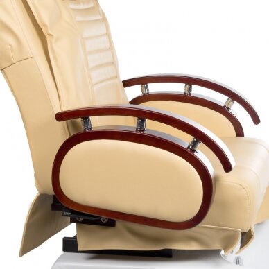 Professional electric podiatry chair for pedicure procedures with massage function BR-3820D, beige color 3