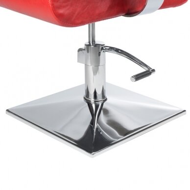 Профессиональное парикмахерское кресло  VITO BH-8802, красного цвета 3