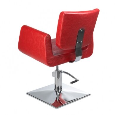 Профессиональное парикмахерское кресло  VITO BH-8802, красного цвета 4