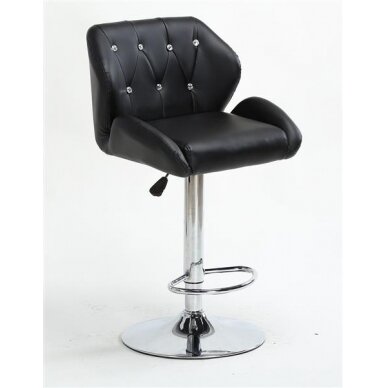 Chair for make-up specialists HC949W, black eco leather