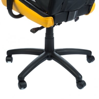 Офисное и компьютерное игровое кресло RACER CorpoComfort BX-3700, черно-желтого цвета 4