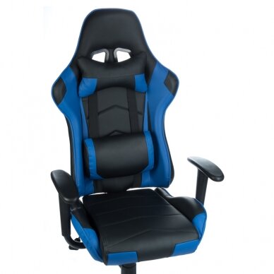 Офисное и компьютерное игровое кресло RACER CorpoComfort BX-3700, черно-синие цвета 1
