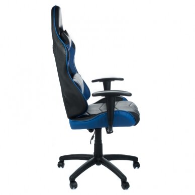 Офисное и компьютерное игровое кресло RACER CorpoComfort BX-3700, черно-синие цвета 2