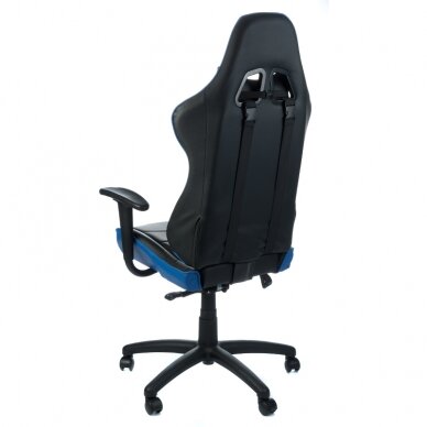 Офисное и компьютерное игровое кресло RACER CorpoComfort BX-3700, черно-синие цвета 3