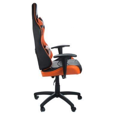 Office and computer gaming chair RACER CorpoComfort BX-3700, black - orange color 2