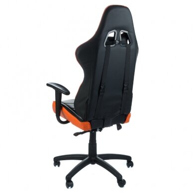 Office and computer gaming chair RACER CorpoComfort BX-3700, black - orange color 3