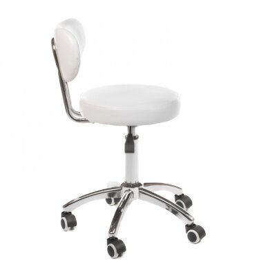 Professional master chair for beauticians and beauty salons BT-229, white color 2