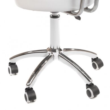 Professional master chair for beauticians and beauty salons BT-229, white color 4