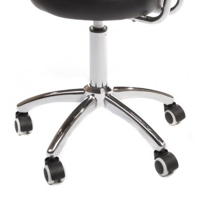 Professional master chair for beauticians and beauty salons BT-229, black color 4