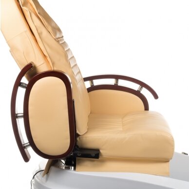 Профессиональное электрическое педикюрное кресло для процедур педикюра с функцией массажа BR-2307, бежевого цвета 4