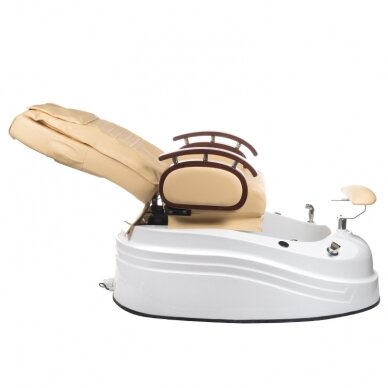 Professional electric podiatry chair for pedicure procedures with massage function BR-2307, beige color 6