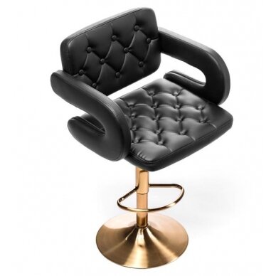 Профессиональный стул для визажистов HC8403W, черного цвета 2