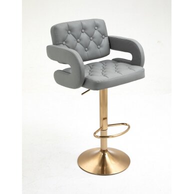 Профессиональный стул для визажистов HC8403W, серого цвета