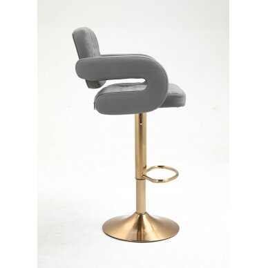 Профессиональный стул для визажистов HC8403W, серого цвета 4