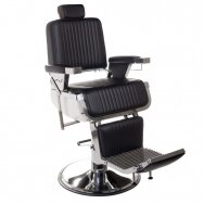 Profesionali barberio kėdė kirpykloms ir grožio salonams LUMBER BH-31823, juodos spalvos