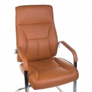 Conference chair CorpoComfort, leather brown color