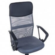 Reception, office chair CorpoComfort BX-7773, dark gray color