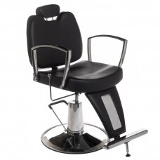 Профессиональное барберское кресло для парикмахерских и салонов красоты HOMER II BH-31275, черного цвета