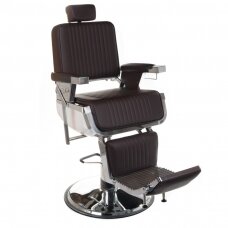Profesionali barberio kėdė LUMBER BH-31823, rudos spalvos