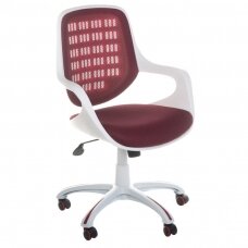 Ресепшн, офисное кресло CorpoComfort BX-4325, бордового цвета