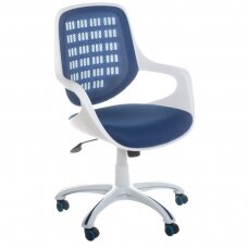 Reception, office chair CorpoComfort BX-4325, blue color