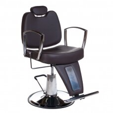 Профессиональное барберское кресло для парикмахерских и салонов красоты HOMER II BH-31275, коричневого цвета