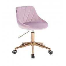 Beauty salons and beauticians stool HR1054K, lilac velor