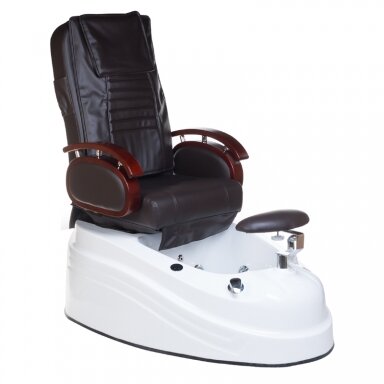 Professional electric podiatry chair for pedicure procedures with massage function BR-2307, brown color Professional electric podiatry chair for pedicure procedures with massage function BR-2307, brown color