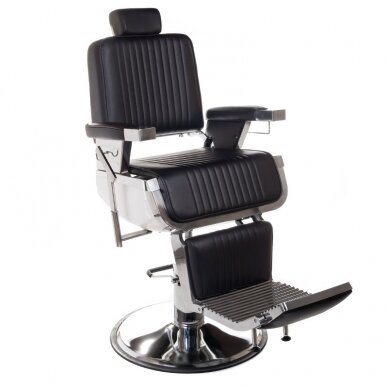 Профессиональное барберское кресло для парикмахерских и салонов красоты LUMBER BH-31823, черного цвета