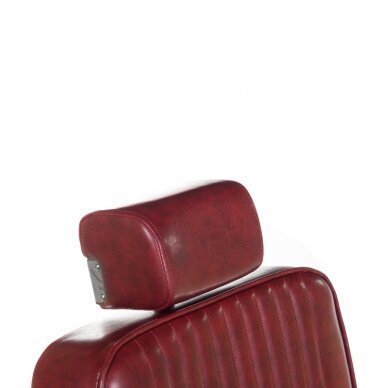 Профессиональное барберское кресло для парикмахерских и салонов красоты LUMBER BH-31823, бордового цвета 2