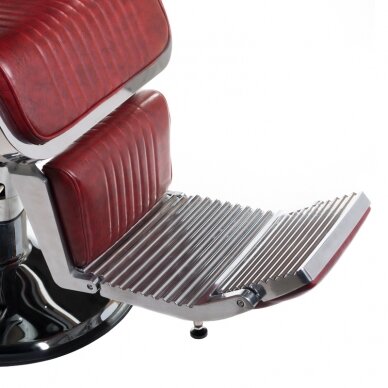 Профессиональное барберское кресло для парикмахерских и салонов красоты LUMBER BH-31823, бордового цвета 6