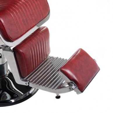 Профессиональное барберское кресло для парикмахерских и салонов красоты LUMBER BH-31823, бордового цвета 7