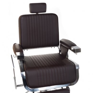 Профессиональное барберское кресло для парикмахерских и салонов красоты LUMBER BH-31823, коричневого цвета 1