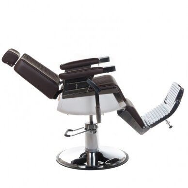 Профессиональное барберское кресло для парикмахерских и салонов красоты LUMBER BH-31823, коричневого цвета 5