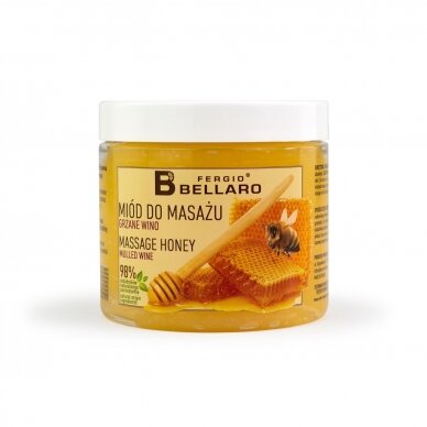 FERGIO BELLARO согревающий массажный мед, 160 мл. 4
