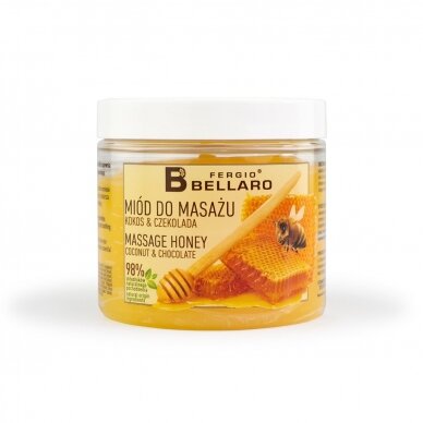 FERGIO BELLARO согревающий массажный мед, 160 мл. 2
