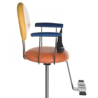 Детское парикмахерское кресло BCH-609, желтого цвета 2