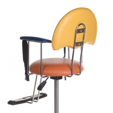 Детское парикмахерское кресло BCH-609, желтого цвета 3