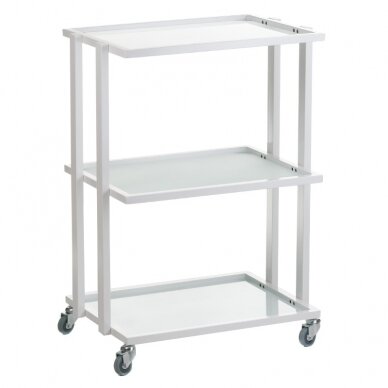Professional trolley for beauty salons BCH-5043, white color