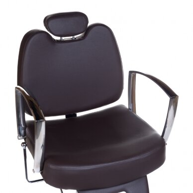 Профессиональное барберское кресло для парикмахерских и салонов красоты HOMER II BH-31275, коричневого цвета 1