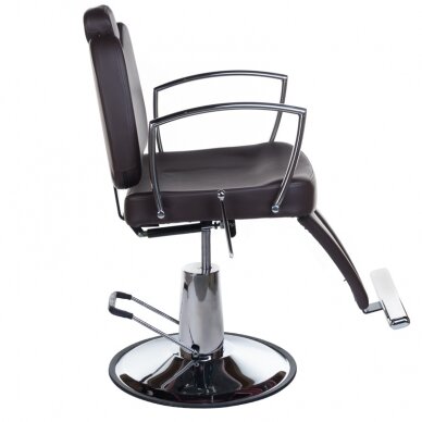 Profesionali barberio kėdė kirpykloms ir grožio salonams HOMER II BH-31275, rudos spalvos 4