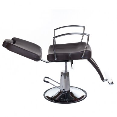 Profesionali barberio kėdė kirpykloms ir grožio salonams HOMER II BH-31275, rudos spalvos 5