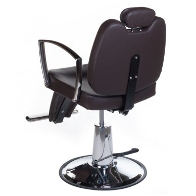 Профессиональное барберское кресло для парикмахерских и салонов красоты HOMER II BH-31275, коричневого цвета 7