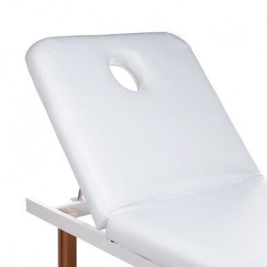 Professional stationary massage table BD-8240B, white color 2