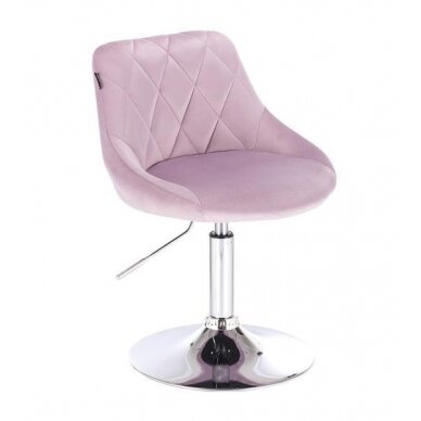 Beauty salons and beauticians stool HR1054N, lilac velour