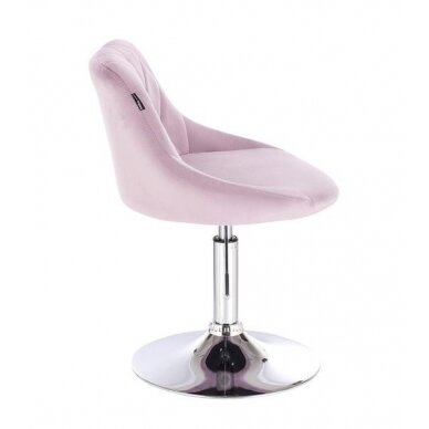 Beauty salons and beauticians stool HR1054N, lilac velour 2