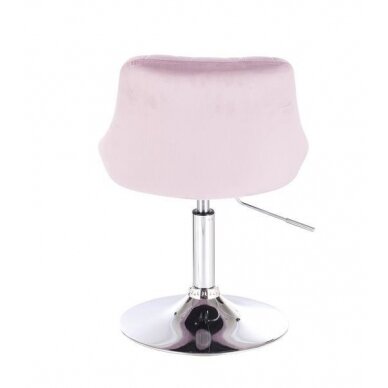 Beauty salons and beauticians stool HR1054N, lilac velour 3